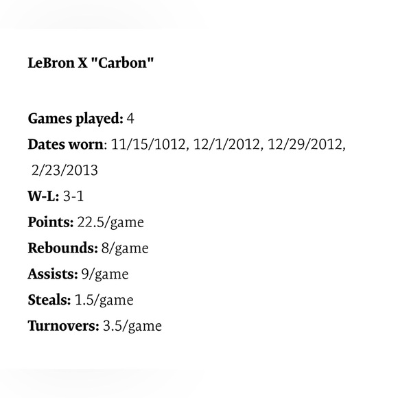 Nike LEBRON X Carbon 14 2012 Men Sneakers Black - Picture 12 of 13